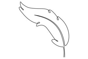 Elegant continuous line drawing of a bird feather for artistic branding projects vector