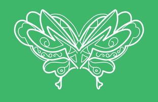 A butterfly with a green background vector