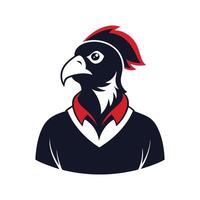 Vincent Parrot Head Modern Design vector