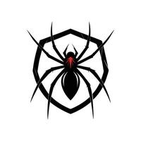 Minimalist spider line art design vector