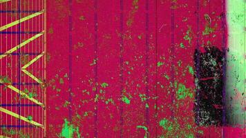 Multicolour VHS Static Grain Grid video