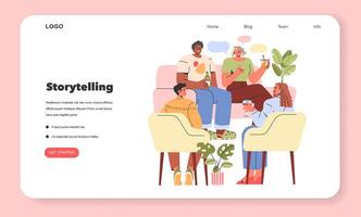 Perennials. Flat Illustration vector