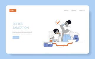 Causes Affecting Human Longevity. Flat Illustration vector