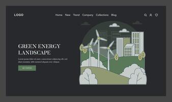 Ecosystem Conservation. Flat Illustration vector