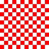 Red White Checkerboard Pattern Simple Geometric Background Design vector