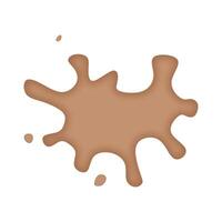 Brown Splotch Abstract Design Simple Background Illustration vector