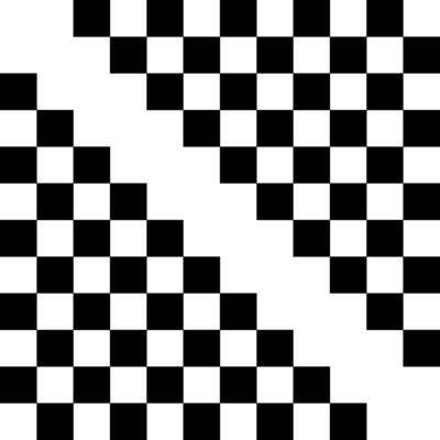 Abstract Black White Checkerboard Pattern Graphic Design