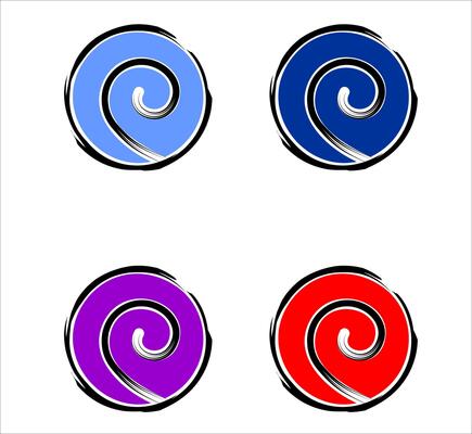 Spiral uzumaki japanese clan symbol