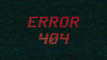 ERROR 404 Stroke Text Animation video