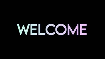 Welcome Text Animation Modern and Elegant Intro video