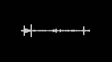 digital audio espectro som efeito onda equalizador animação alfa canal. 4k resolução video