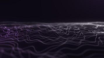 Purple and White Particle Waves with Smooth Motion video