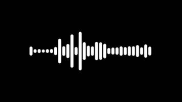 Digital Audio Spectrum Sound Effect Wave Equalizer Animation Alpha Channel. 4K Resolution video