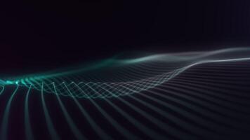 Abstract Cyan Waves with Smooth Motion video