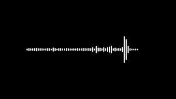 digital audio espectro som efeito onda equalizador animação alfa canal. 4k resolução video