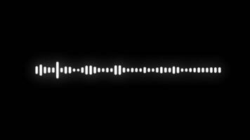 digital audio espectro som efeito onda equalizador animação alfa canal. 4k resolução video