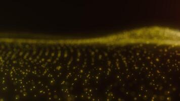 Golden Particle Wave with Warm Glow video