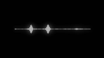 Digital Audio Spectrum Sound Effect Wave Equalizer Animation Alpha Channel. 4K Resolution video