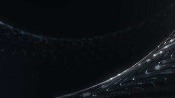 Dark Abstract Digital Wave with Minimal Glows video
