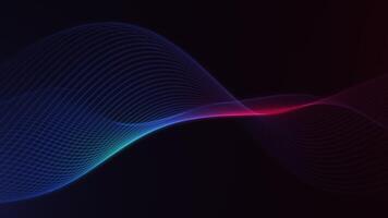 Blue and Red Abstract Flowing Wave Animation video