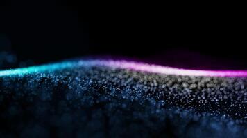 Blue and Pink Gradient Particle Wave Background video