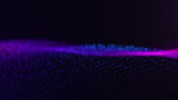 Dynamic Purple and Blue Particle Wave Background video