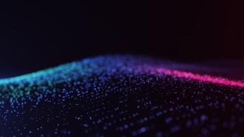 Colorful Gradient Particle Wave in Motion video