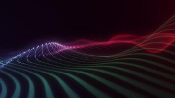 Colorful Gradient Particle Wave Background video