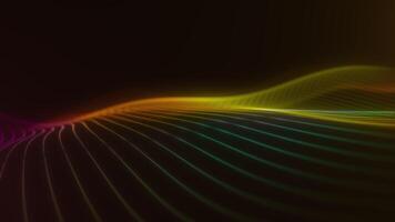 Multicolor Gradient Line Wave Background video