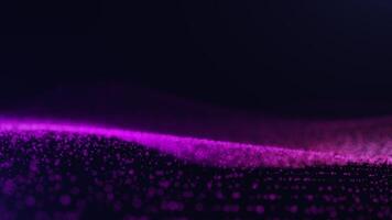 Vibrant Pink Particle Wave Motion Background video