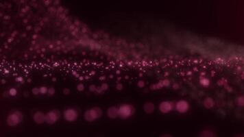 Flowing Pink Particle Wave Background video