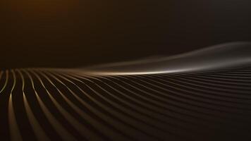 Abstract Golden Wave Pattern in Motion video