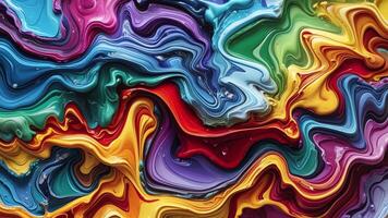 Abstract Liquid Vibrant Color Marble Motion Background with Swirling Patterns and Dynamic Flow for Creative and Modern Design video