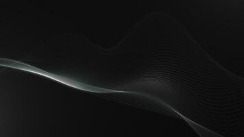 Futuristic Black Abstract Flowing Wave Background video
