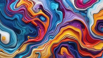Abstract Liquid Vibrant Color Marble Motion Background with Swirling Patterns and Dynamic Flow for Creative and Modern Design video