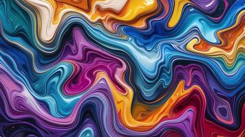 Abstract Liquid Vibrant Color Marble Motion Background with Swirling Patterns and Dynamic Flow for Creative and Modern Design video