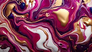 Abstract Liquid Vibrant Color Marble Motion Background with Swirling Patterns and Dynamic Flow for Creative and Modern Design video