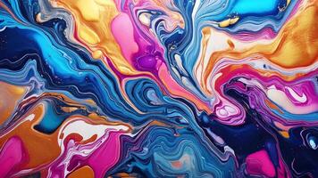Abstract Liquid Vibrant Color Marble Motion Background with Swirling Patterns and Dynamic Flow for Creative and Modern Design video