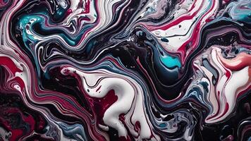 Dark Abstract Liquid Motion Background with Bold Flowing Textures and Dramatic Gradient for Modern and Mysterious Design Projects video