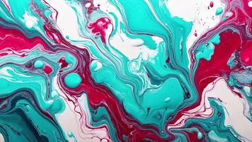 Abstract Liquid Vibrant Color Marble Motion Background with Swirling Patterns and Dynamic Flow for Creative and Modern Design video