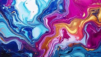 Abstract Liquid Vibrant Color Marble Motion Background with Swirling Patterns and Dynamic Flow for Creative and Modern Design video