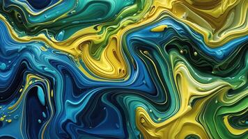 Abstract Liquid Vibrant Color Marble Motion Background with Swirling Patterns and Dynamic Flow for Creative and Modern Design video