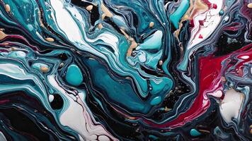 mörk abstrakt flytande rörelse bakgrund med djärv strömmande texturer och dramatisk lutning för modern och mystisk design projekt video