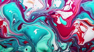 Abstract Liquid Vibrant Color Marble Motion Background with Swirling Patterns and Dynamic Flow for Creative and Modern Design video