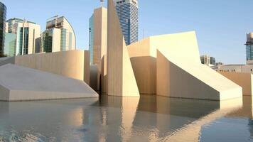 park Qasr al-Hosn tower oldest stone building in Abu Dhabi, UAE video