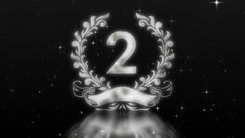 2e plaats in de rangschikking, laurier prachtig animatie sjabloon 02 motion_graphic