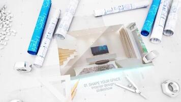 Blueprint Engineer Slideshow motion_graphic