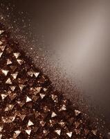 Sparkling brown glitter creating a vibrant and textured background photo