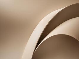 Smooth and Elegant Abstract Background with Warm Beige Tones and Curves photo