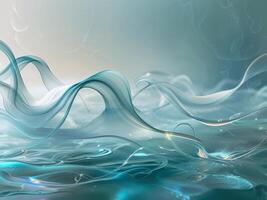 Subtle Flowing Ink with Gradient Tones in Water Background photo